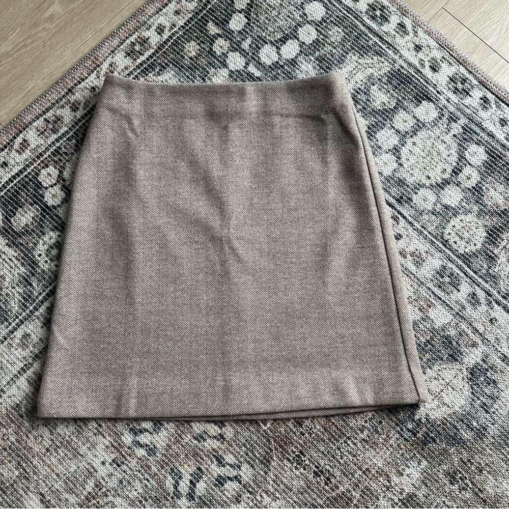 Ann Taylor Brown Pencil Skirt